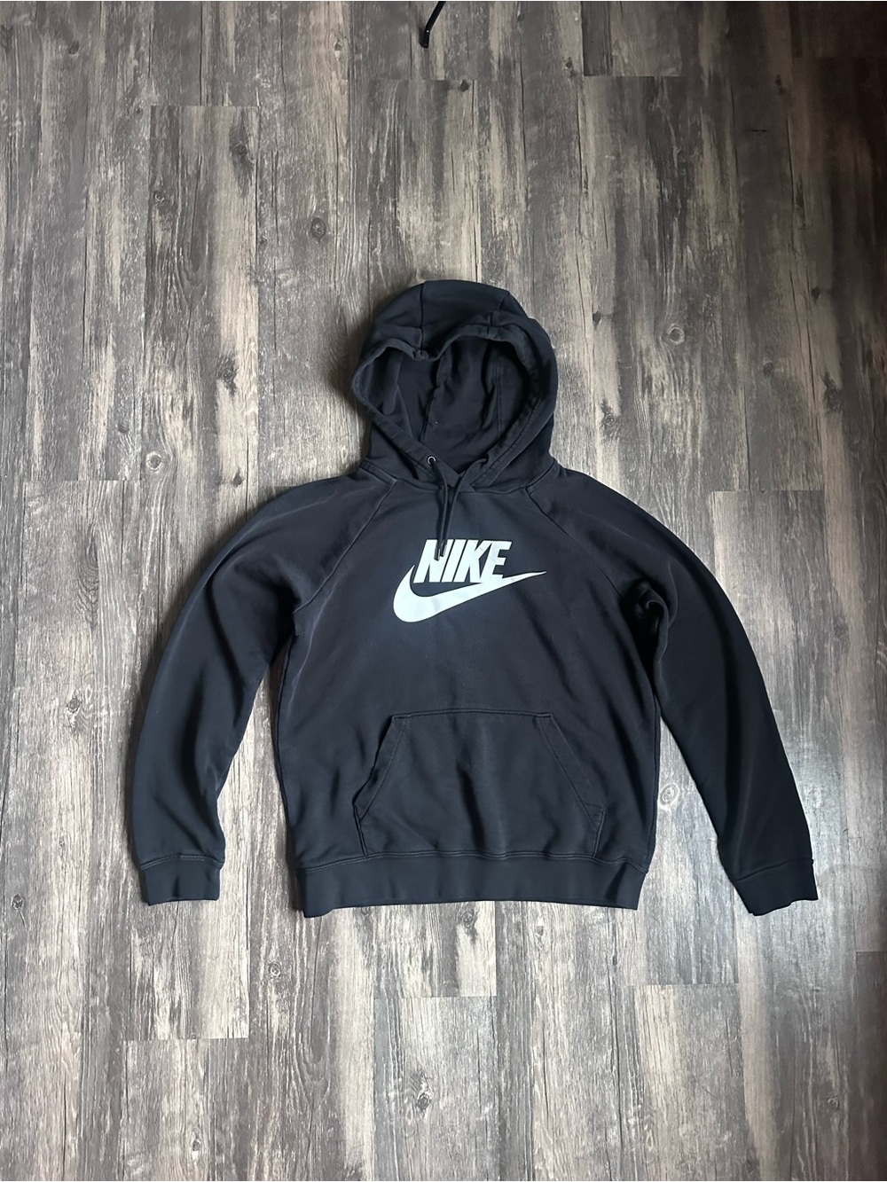 Nike Sportswear Fleece Logo Pullover Hoodie Women’s Size S Black BV4126-010